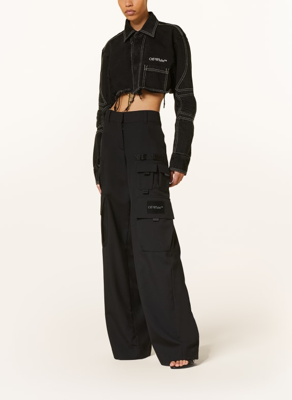 Off-White Cropped-Jeansjacke