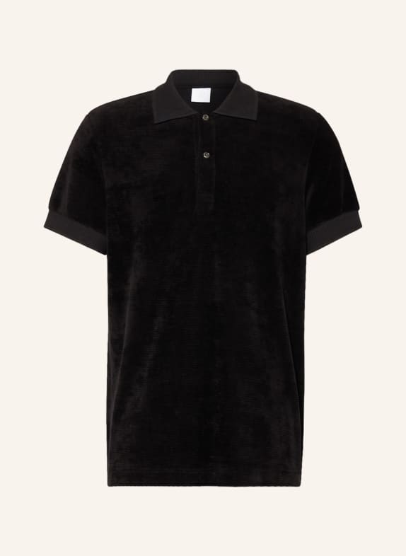 BOGNER Velour polo shirt BLACK