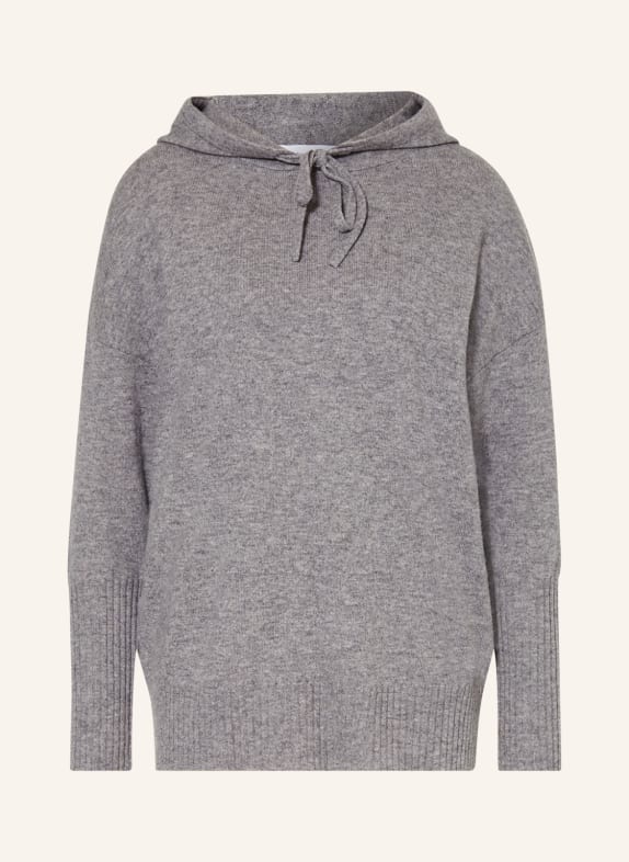 darling harbour Knit hoodie with cashmere