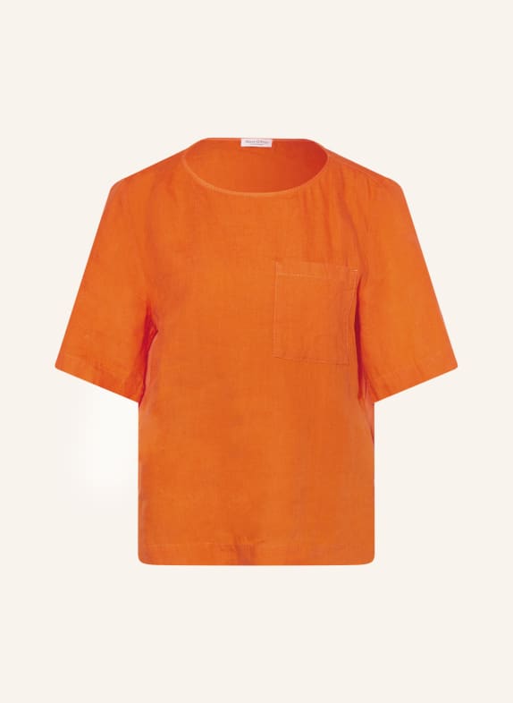 Marc O'Polo Shirt blouse in mixed materials with linen