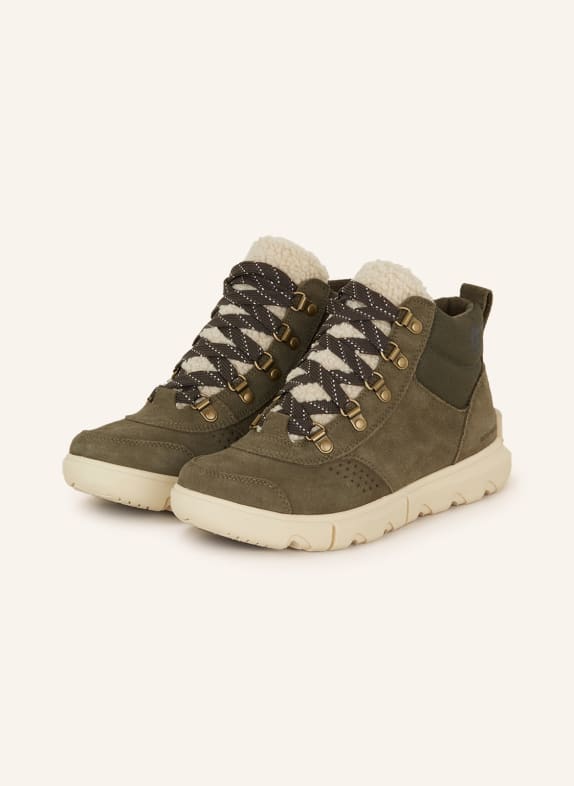 SOREL Lace-up boots OLIVE