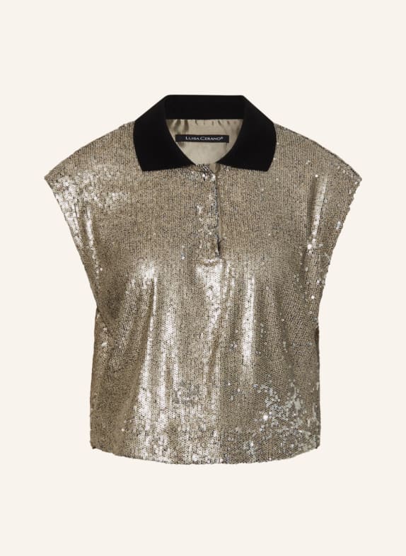 LUISA CERANO Shirt blouse with sequins