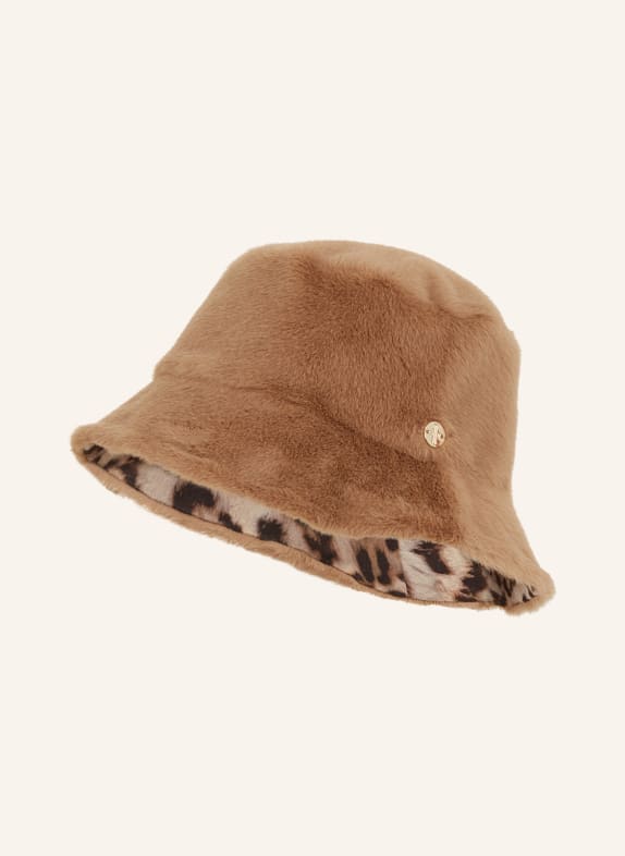 MARC CAIN Bucket-Hat aus Kunstpelz 622 new croissant