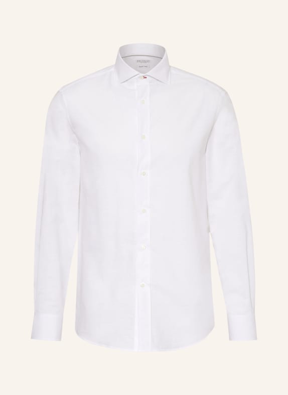 BRUNELLO CUCINELLI Koszula easy fit BIAŁY