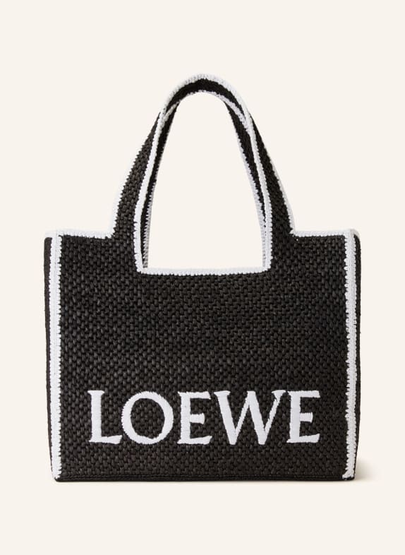 LOEWE Shopper FONT TOTE LARGE BLACK/ WHITE