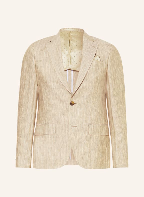 SAND COPENHAGEN Anzugsakko STAR NAPOLI Modern Fit aus Leinen 230 dark beige