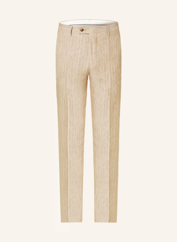 SAND COPENHAGEN Spodnie garniturowe CRAIG z lnu modern fit