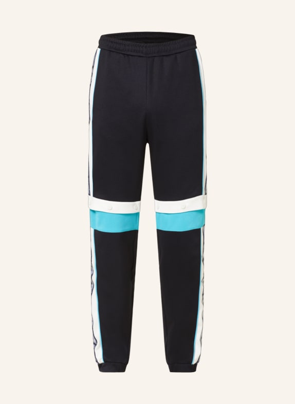 FENDI Track pants with detachable legs DARK BLUE/ WHITE/ BLUE