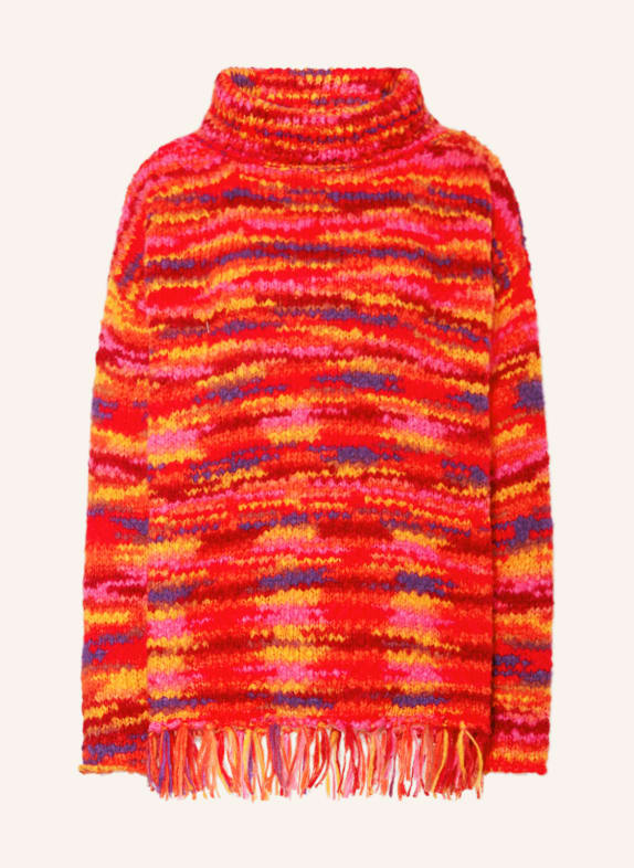 Grace Oversized sweater RED/ PURPLE/ ORANGE