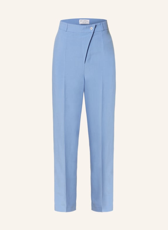 OH APRIL Trousers ÉLODIE with linen LIGHT BLUE