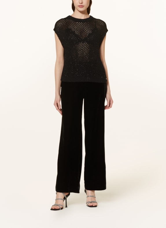 MARC CAIN Sweater vest with sequins