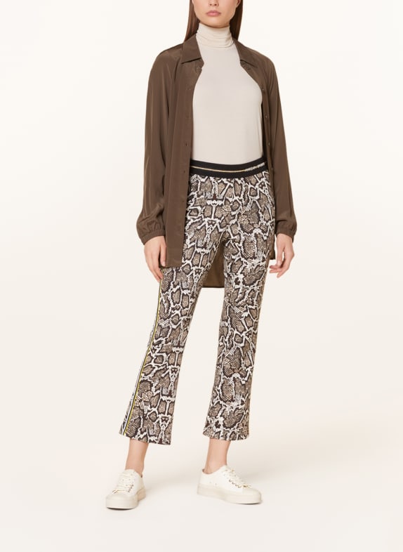 MARC CAIN Jersey trousers FENGYI with tuxedo stripes