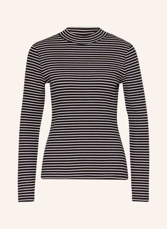 s.Oliver BLACK LABEL Long sleeve shirt BLACK/ WHITE