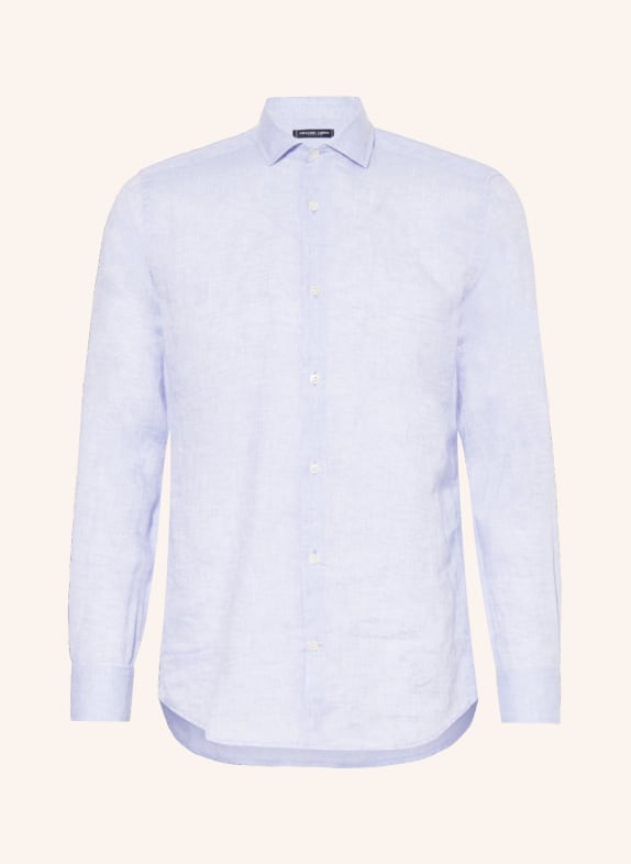 FRESCOBOL CARIOCA Linen shirt ANTONIO regular fit LIGHT BLUE