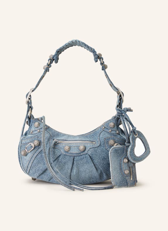 BALENCIAGA Schultertasche LE CAGOLE SMALL mit Schmucksteinen
