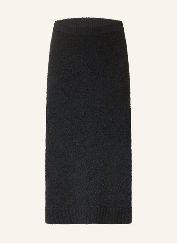 SMINFINITY Bouclé skirt BLACK