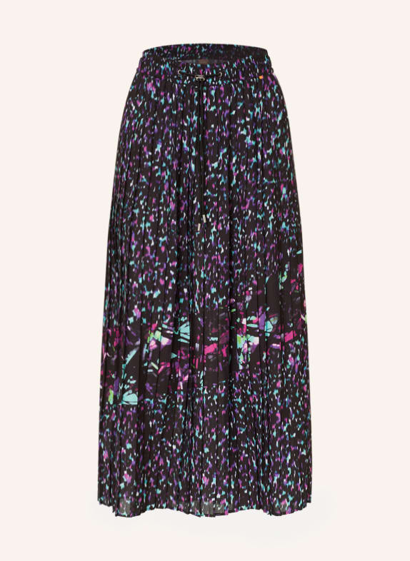 BOSS Plisseerock VLISSE SCHWARZ/ PINK/ MINT