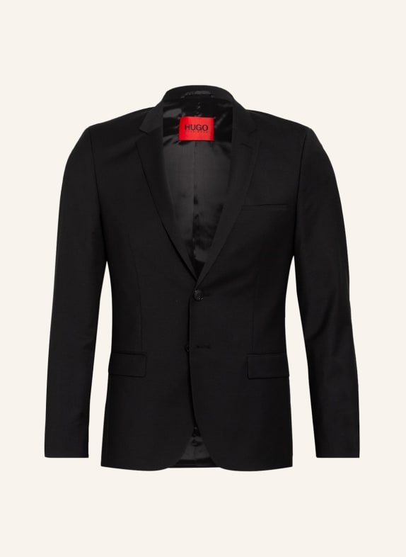 HUGO Oblekové sako ARTI Extra Slim Fit 001 BLACK