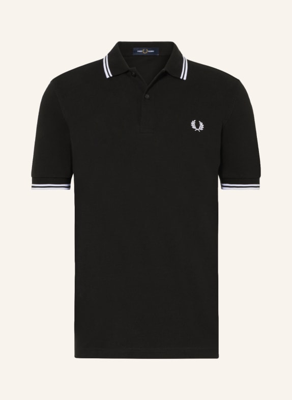 FRED PERRY Piqué poloshirt M3600 straight fit BLACK