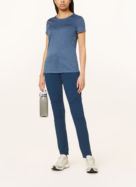 VAUDE T-shirt ESSENTIAL DONKERBLAUW