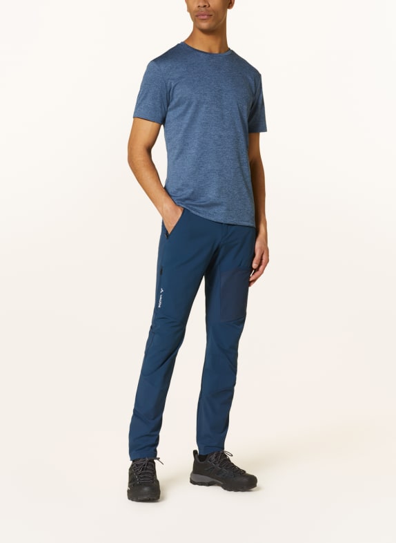 VAUDE T-shirt ESSENTIAL DONKERBLAUW