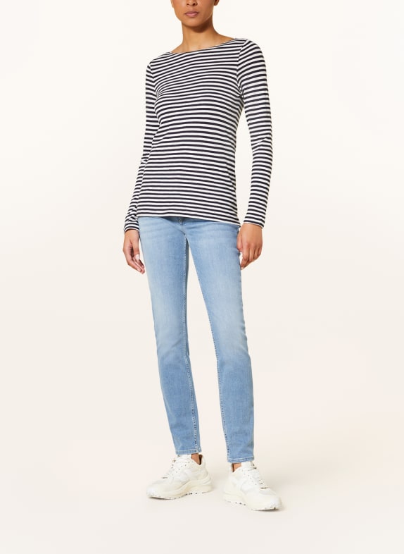 Marc O'Polo Longsleeve WIT / DONKERBLAUW