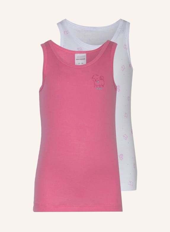 SCHIESSER 2er-Pack Tops ORIGINAL CLASSICS WEISS / ROSA