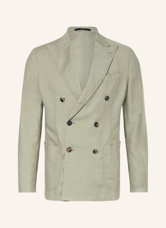 windsor. Suit jacket shaped fit with linen LIGHT GREEN
