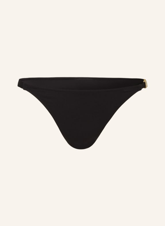MOSCHINO Brazilian bikini bottoms with decorative gems BLACK