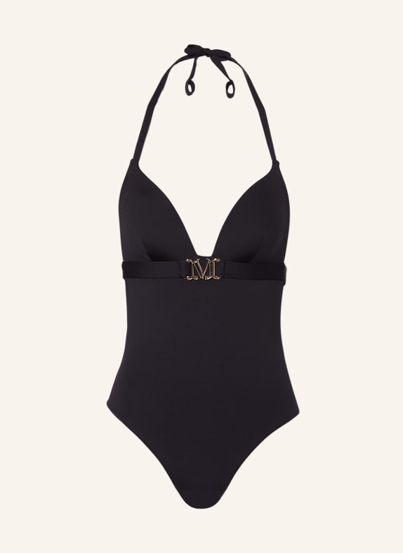 Max Mara BEACHWEAR Halter neck swimsuit CELINE BLACK