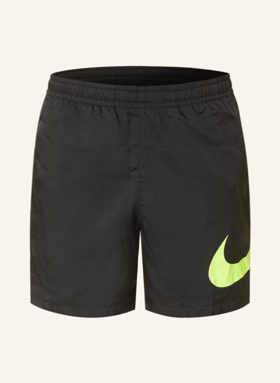 Nike Trainingsshorts REPEAT mit Mesh SCHWARZ/ NEONGELB
