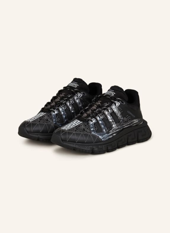 VERSACE Sneakers TRIGRECA BLACK/ WHITE GOLD/ WHITE