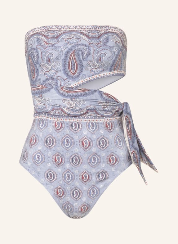 ZIMMERMANN Swimsuit VIT PLACEMENT SCARF TIE with cut-out