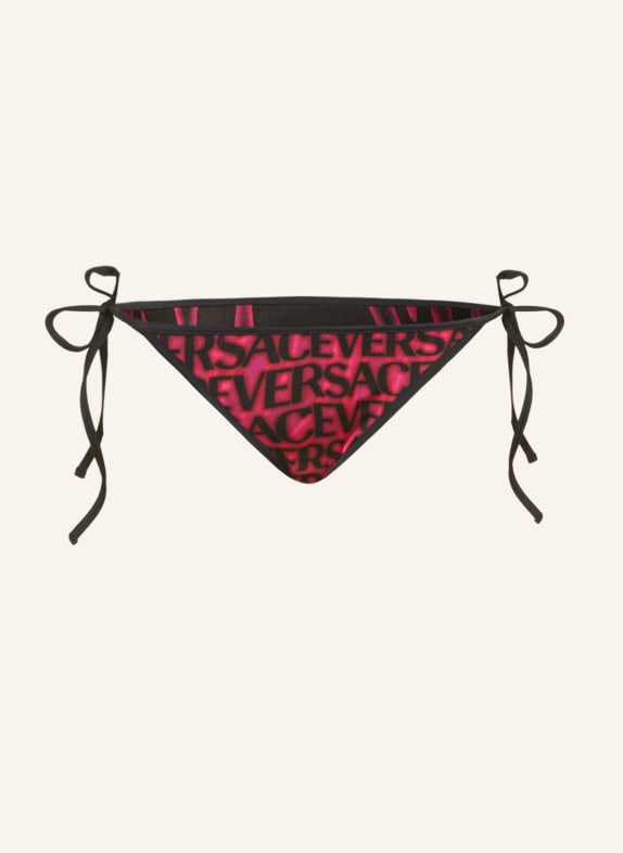 VERSACE Reversible triangle bikini bottoms BLACK/ PINK