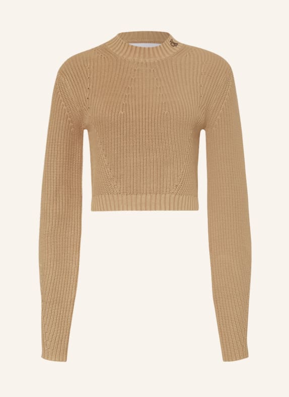 Calvin Klein Jeans Cropped sweater BEIGE
