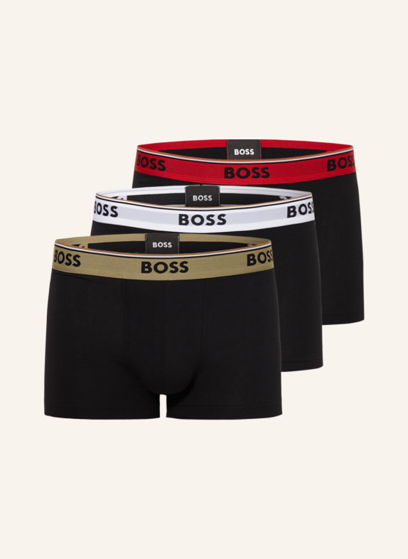 BOSS 3er-Pack Boxershorts POWER SCHWARZ