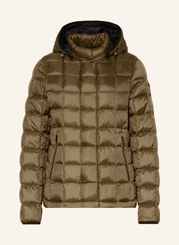 FUCHS SCHMITT Quilted jacket with detachable hood BROWN