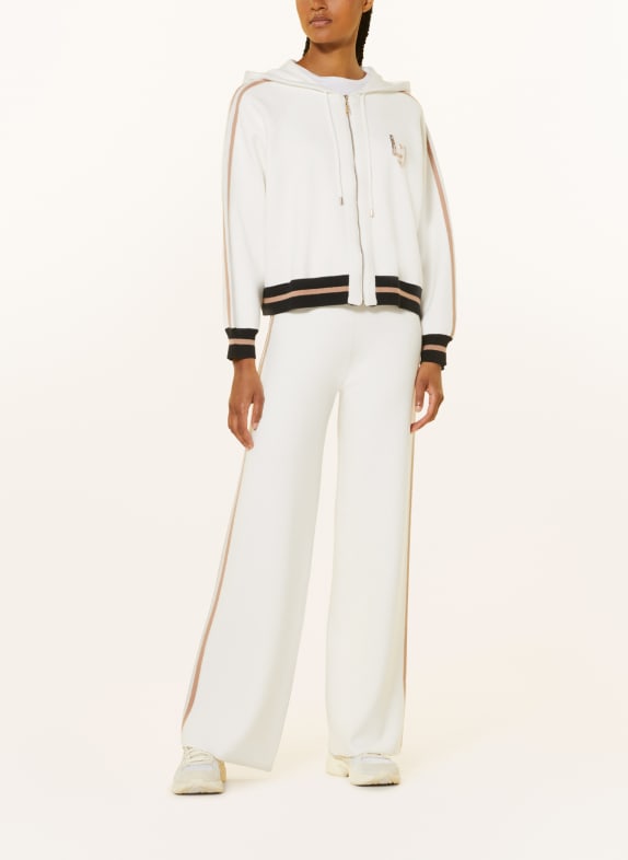 LIU JO Sweat jacket with tuxedo stripes and sequins