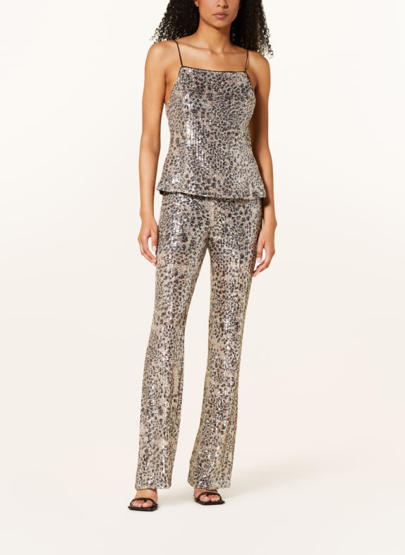 LIU JO Trousers with sequins
