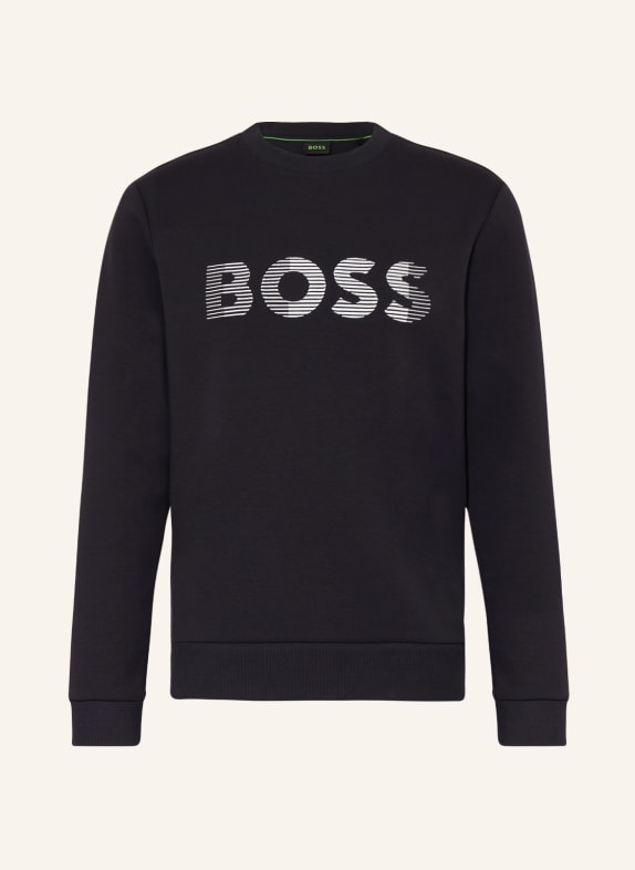 BOSS Bluza nierozpinana SALBO GRANATOWY