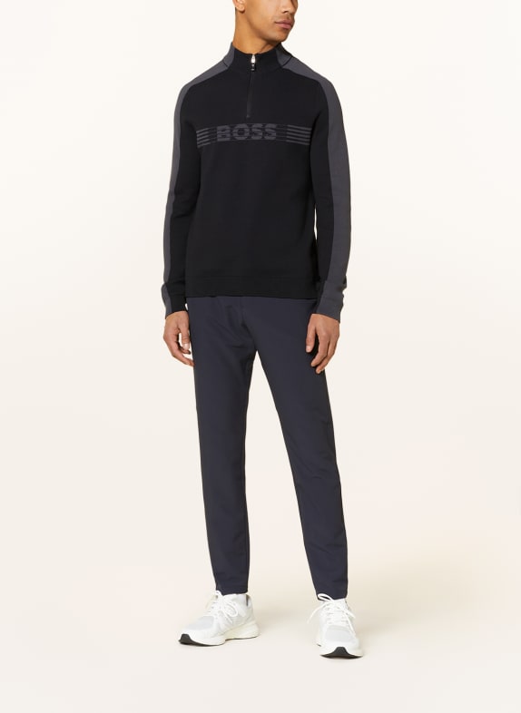BOSS Sweter typu troyer ZIRROS