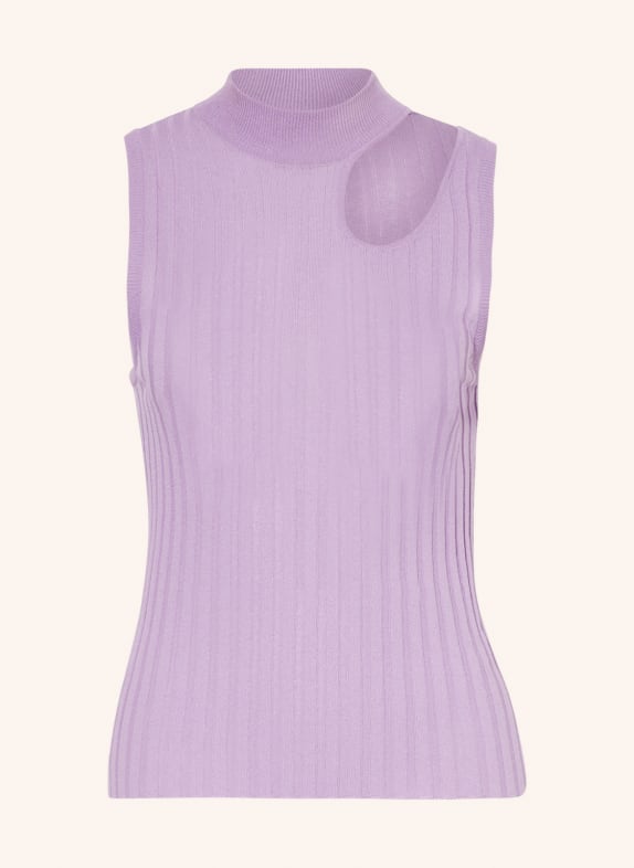 RIANI Knit top with cut-out LIGHT PURPLE