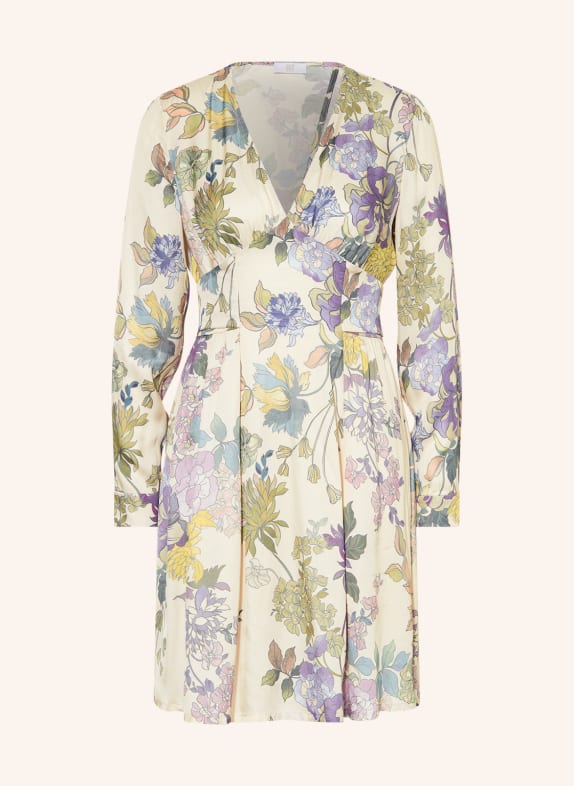 RIANI Dress with cut-out CREAM/ PURPLE/ GREEN