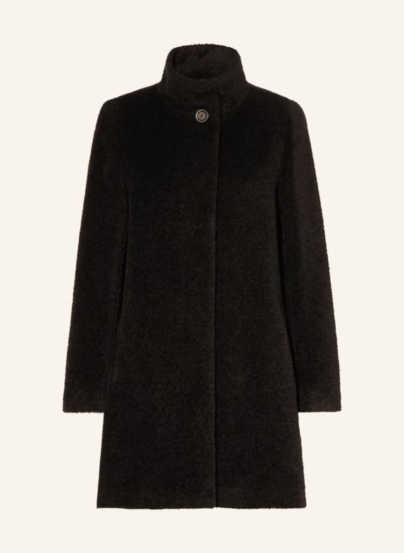 ICONS CINZIA ROCCA Wool coat with alpaca BLACK