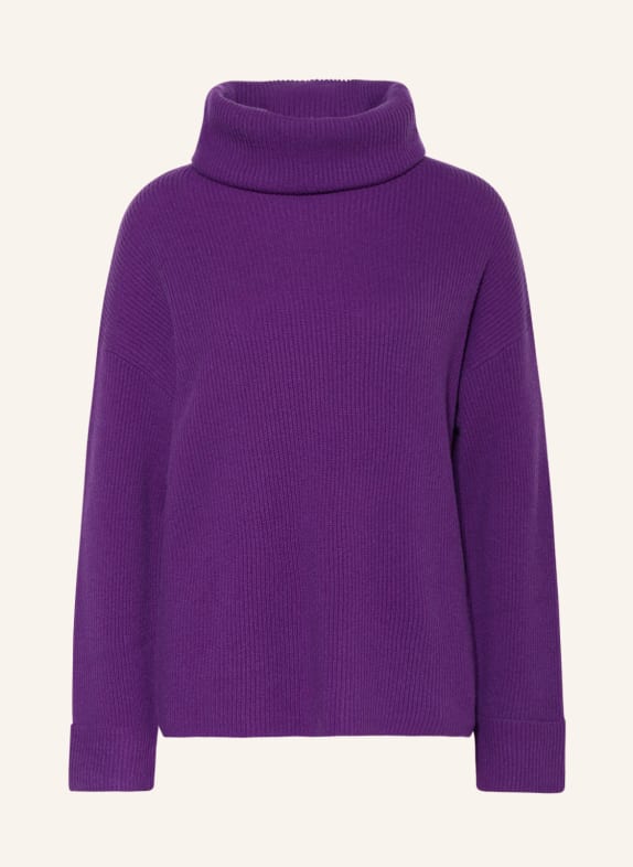 darling harbour Turtleneck sweater with cashmere PURPLE