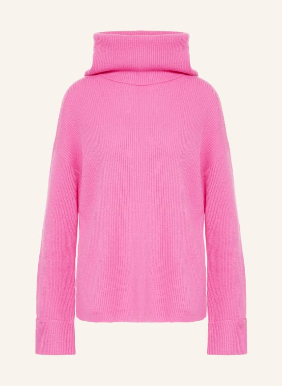 darling harbour Turtleneck sweater with cashmere PINK