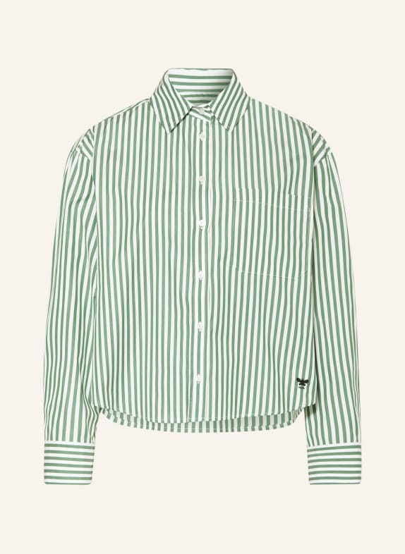 WEEKEND MaxMara Shirt blouse PERAK GREEN/ WHITE