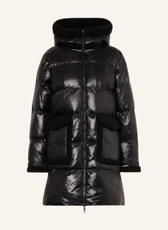 darling harbour Quilted coat with DUPONT™ SORONA® insulation SCHWARZ