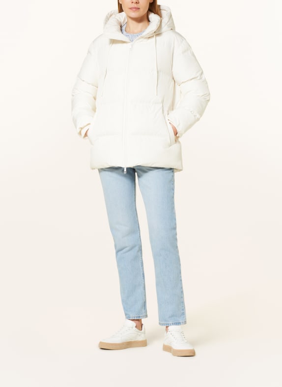 darling harbour Quilted jacket with DUPONT™ SORONA® insulation OFFWHITE