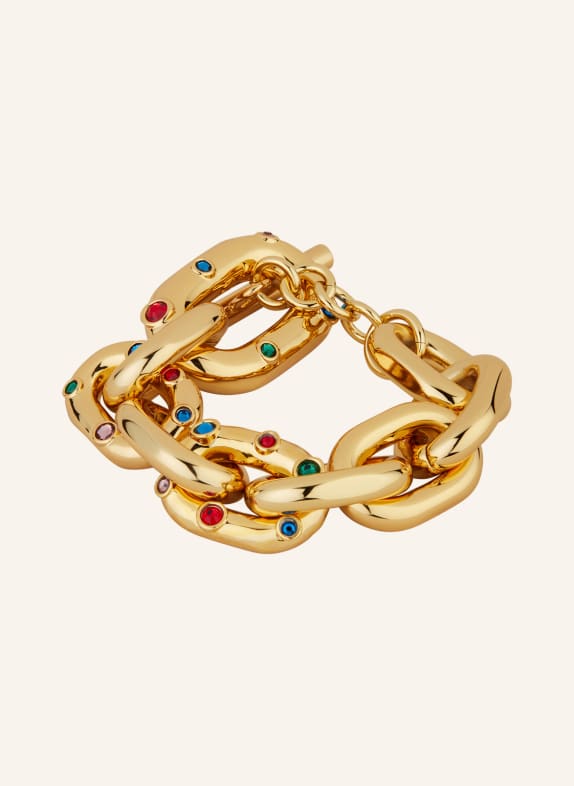 rabanne Bracelet XL LINK GOLD/ RED/ GREEN